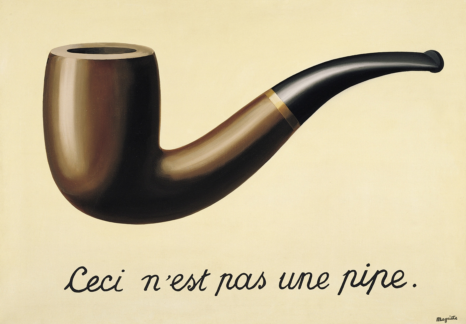Rene Magritte, "To nie jest fajka", 1929