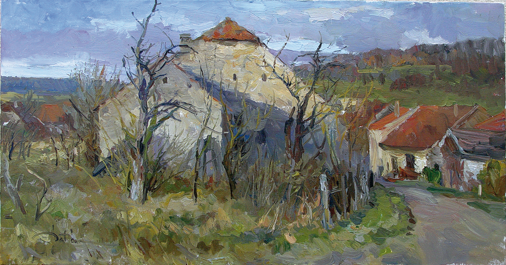 Kirill Datsouk, Monsee, Lorain, olej na płótnie, 50 x 100 cm, 2008