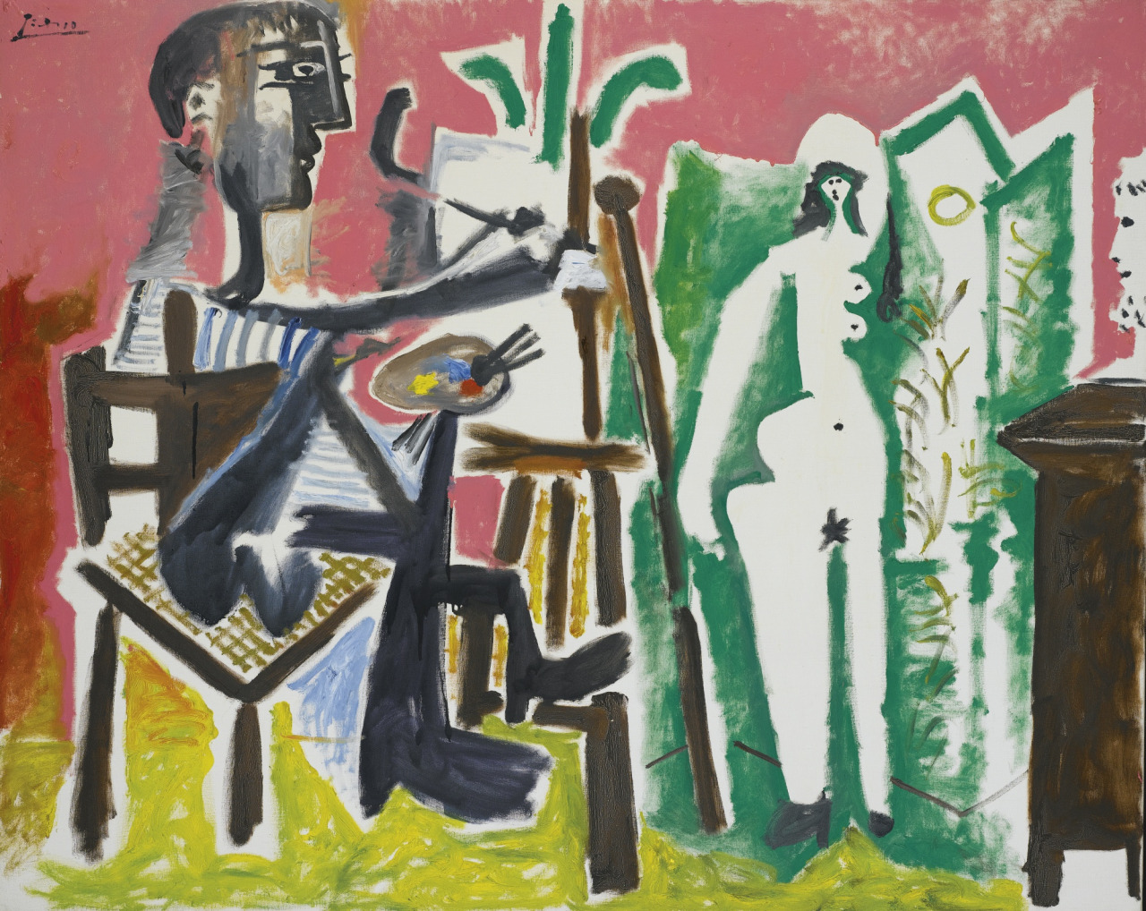 Pablo Picasso, "Malarz i jego modelka", 1963, źródło: Sotheby's