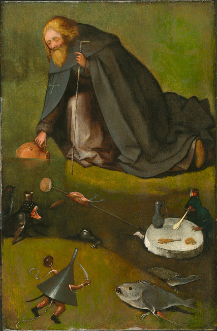 Hieronim Bosch, "Kuszenie św. Antoniego", XV w. 
