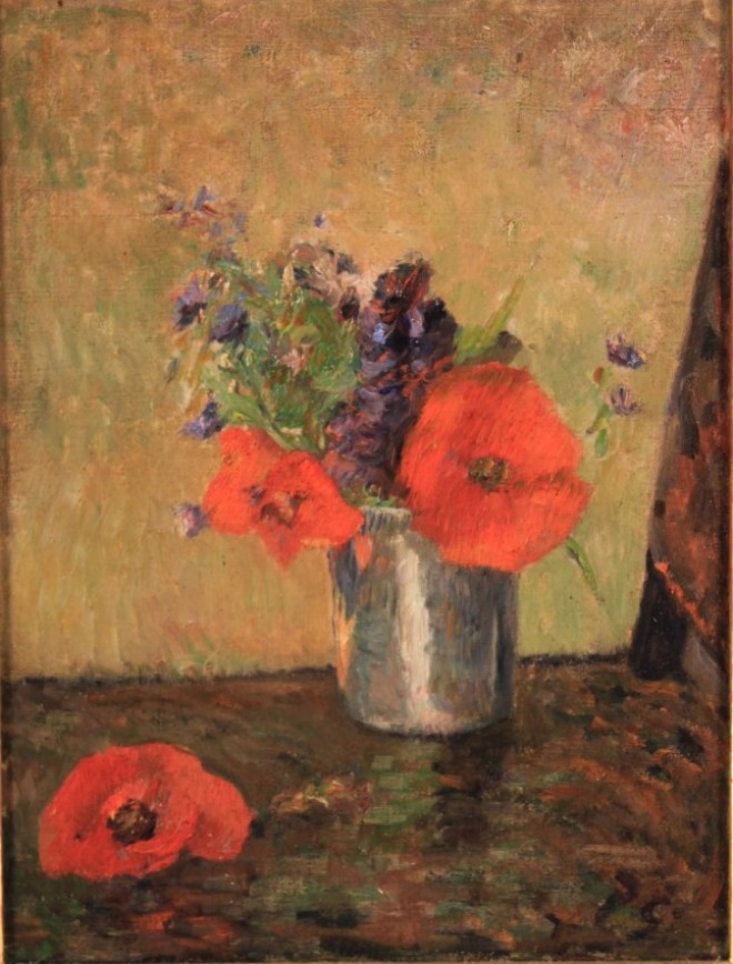 Paul Gauguin, " Fleurs D’Ete Dans Une Goblet", 1885