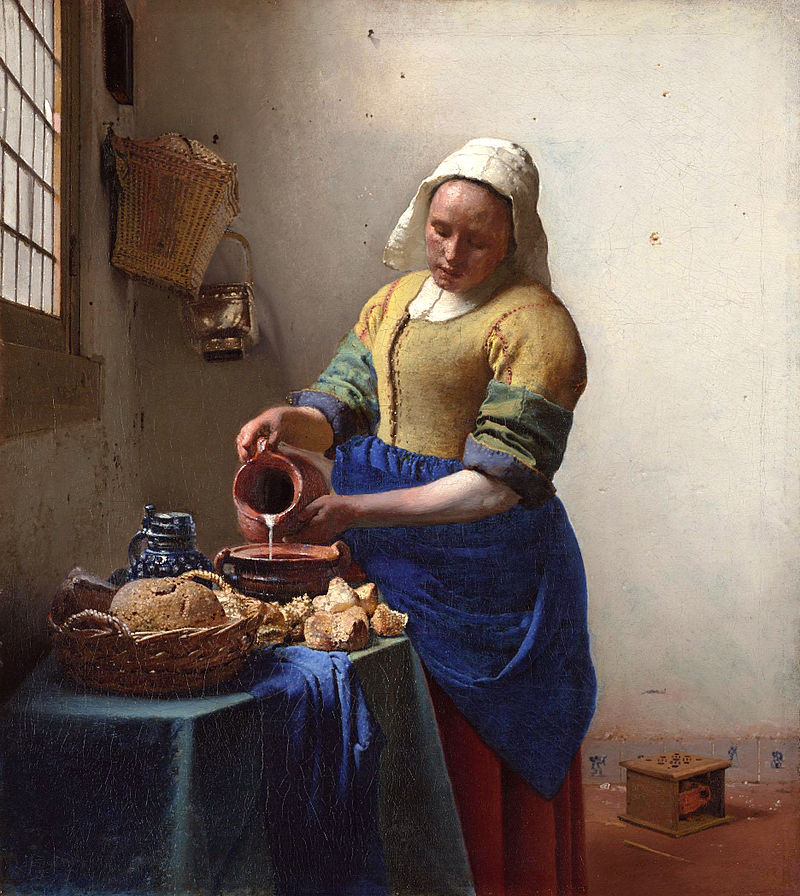 Jan Vermeer, "Mleczarka", 1657-58