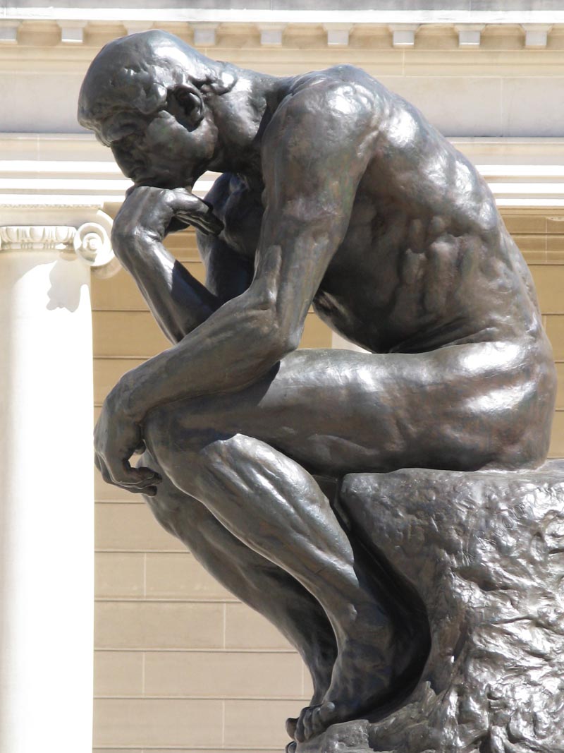 Auguste Rodin, "Myśliciel", 1902, Muzeum Rodina w Paryżu
