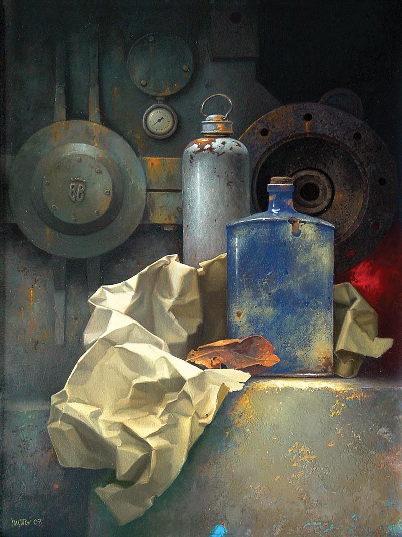 Edward Szutter malarstwo, martwa natura, surrealizm, obrazy martwej natury
