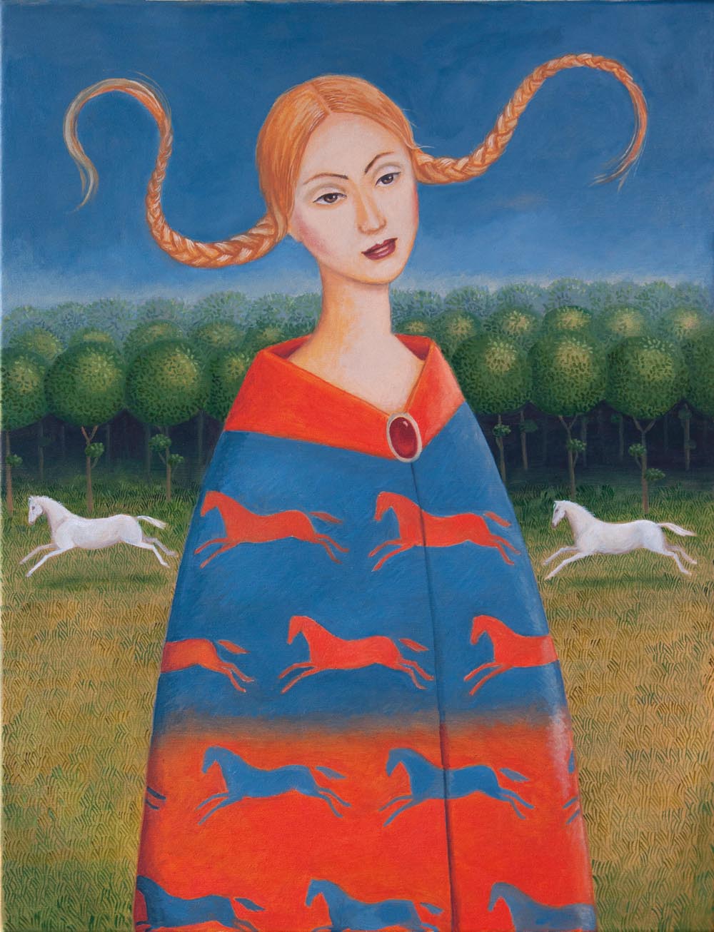 Malwina de Brade, Bez tytułu, olej na płótnie, 70 x 50 cm 